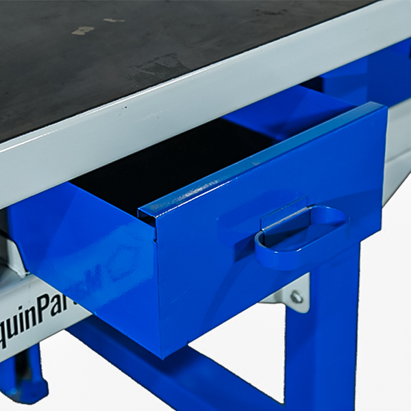 Mesa de taller para cargas pesadas – eurokraft basic: con tablero de  trabajo multiplex